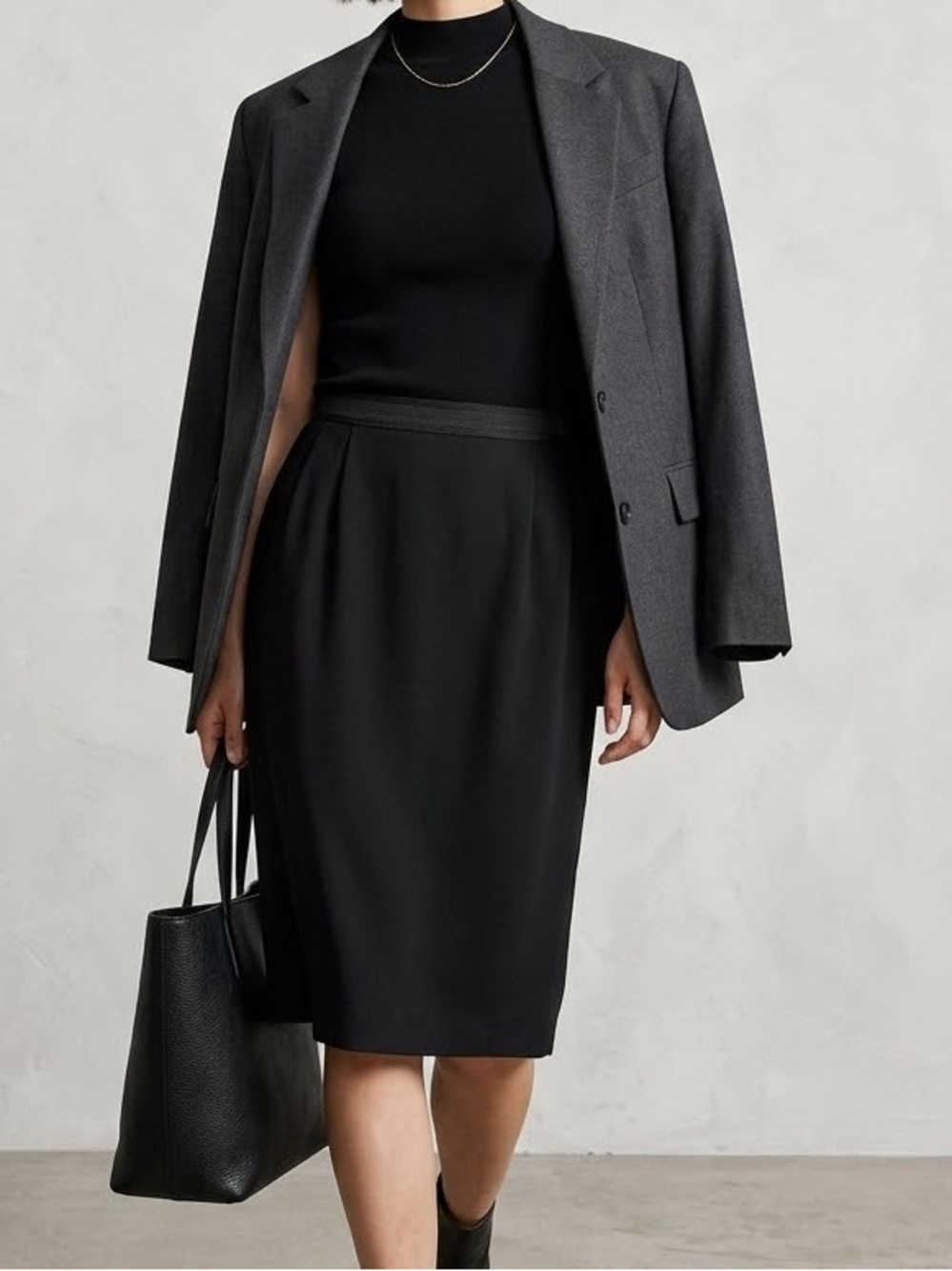 Handmade Classic Black Skirt